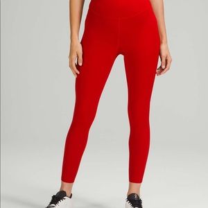 Dark red Base Pace High-Rise Tight 25” sz4